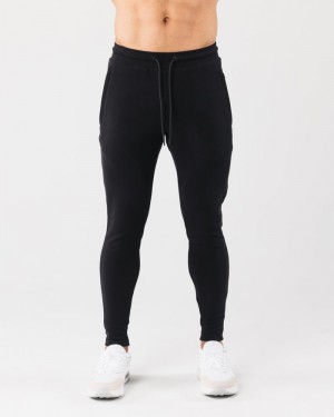 Pantaloni Jogger Barbati Alphalete Identity Negrii | 862140-PKL