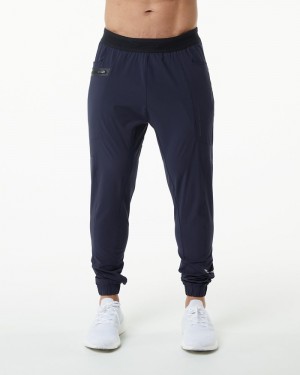 Pantaloni Jogger Barbati Alphalete Studio Albastri | 604752-YFE
