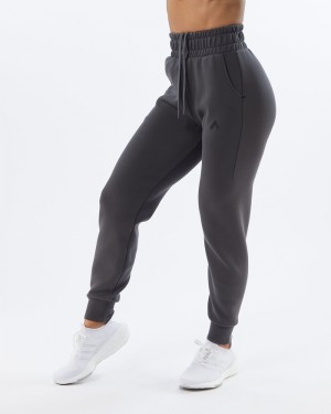 Pantaloni Jogger Dama Alphalete ELMTS Cuffed Gri | 156289-YUJ