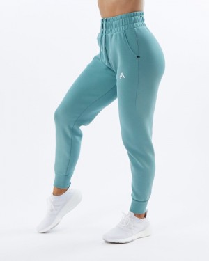Pantaloni Jogger Dama Alphalete ELMTS Cuffed Turcoaz | 671250-QUH
