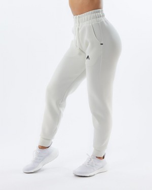 Pantaloni Jogger Dama Alphalete ELMTS Cuffed Albi | 639025-RHK