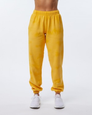 Pantaloni Jogger Dama Alphalete HCTS Portocalii | 160453-VNK