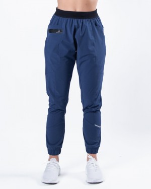 Pantaloni Jogger Dama Alphalete Studio Albastri | 237908-EPW