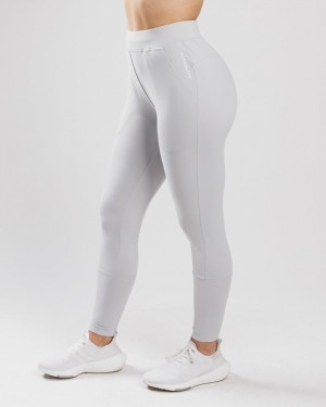 Pantaloni Jogger Dama Alphalete Trace Argintii | 485192-YVX