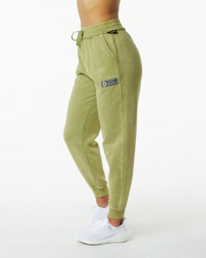 Pantaloni Jogger Dama Alphalete Very Terry Verzi | 418950-UAV