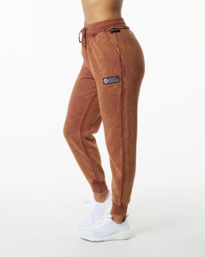 Pantaloni Jogger Dama Alphalete Very Terry Kaki | 948301-EPI