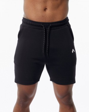 Pantaloni Scurti Barbati Alphalete ELMTS Atletism 6" Negrii | 063248-VGJ