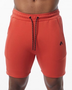 Pantaloni Scurti Barbati Alphalete ELMTS Atletism 6" Portocalii | 491506-HPE