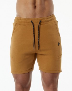 Pantaloni Scurti Barbati Alphalete ELMTS Atletism 6" Kaki | 752413-NDW
