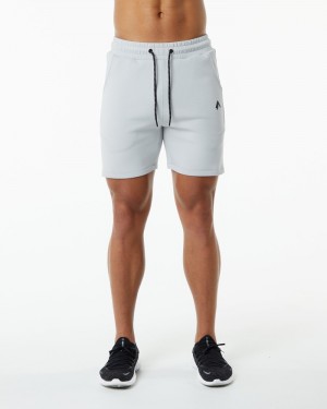Pantaloni Scurti Barbati Alphalete ELMTS Atletism 6" Gri | 651983-CWU