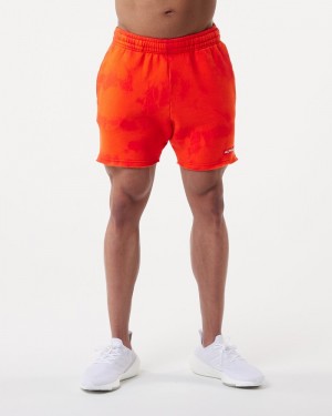 Pantaloni Scurti Barbati Alphalete HCTS 5" Portocalii | 694372-MKG