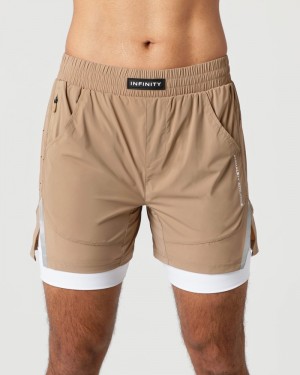 Pantaloni Scurti Barbati Alphalete Infinity Speed 5.5" Gri | 867930-WFQ