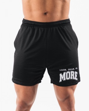 Pantaloni Scurti Barbati Alphalete LDB More Mesh 6” Negrii | 621873-ZRS