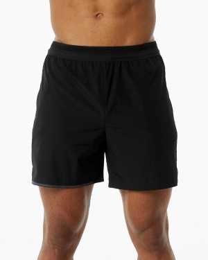 Pantaloni Scurti Barbati Alphalete Studio 6" Negrii | 416930-JEL