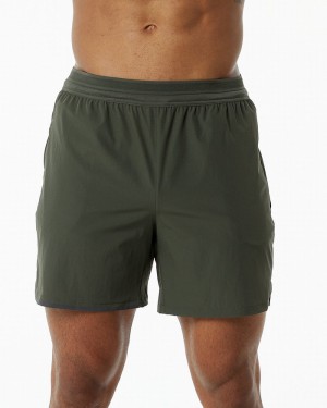 Pantaloni Scurti Barbati Alphalete Studio 6" Masline Verzi | 829706-VQO