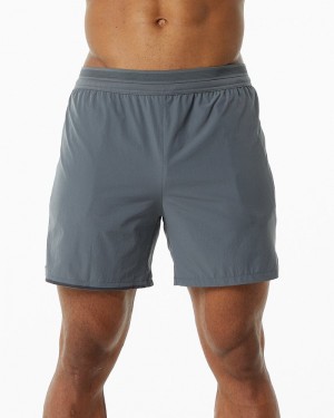 Pantaloni Scurti Barbati Alphalete Studio 6" Gri | 986532-RWQ