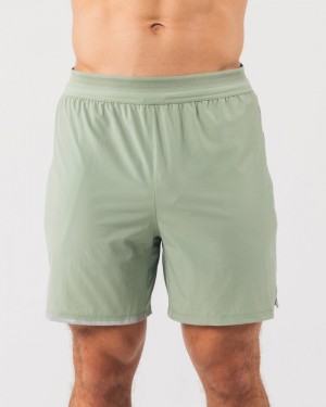 Pantaloni Scurti Barbati Alphalete Studio 6" Masline Verzi | 674021-MTI
