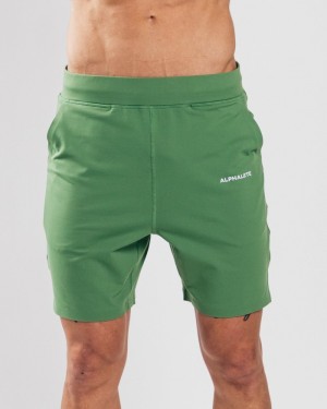Pantaloni Scurti Barbati Alphalete Trace 8" Verzi | 259163-CTL