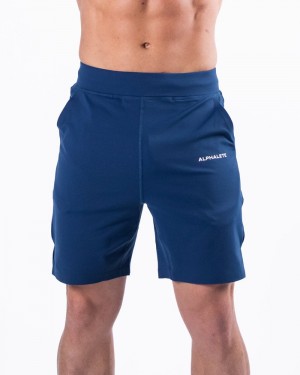 Pantaloni Scurti Barbati Alphalete Trace 8" Albastri | 418395-HLY