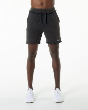 Pantaloni Scurti Barbati Alphalete Very Terry Negrii | 693754-KWZ