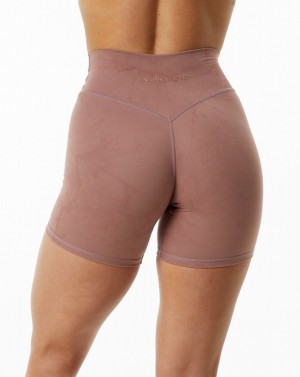 Pantaloni Scurti Dama Alphalete Alphalux Wonder 6" Roz | 795108-FPY