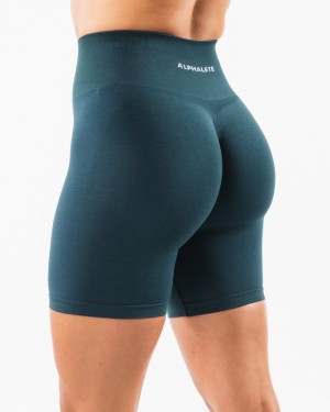 Pantaloni Scurti Dama Alphalete Amplify 6.5” Albastri | 396785-RMG