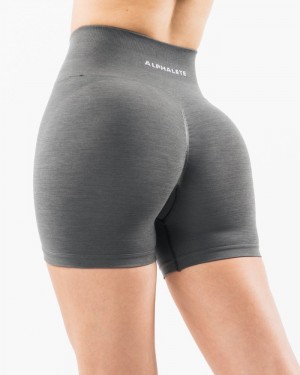 Pantaloni Scurti Dama Alphalete Amplify 4.5" Gri | 691524-OZP