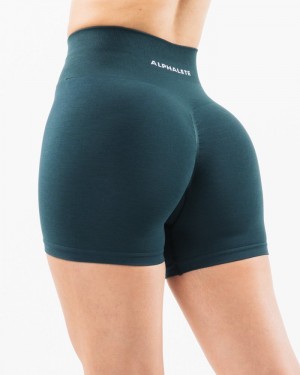 Pantaloni Scurti Dama Alphalete Amplify 4.5" Bleumarin | 918643-VBW