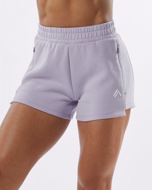 Pantaloni Scurti Dama Alphalete ELMTS Atletism 3.5" Violet | 962134-ZYJ