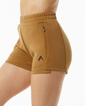 Pantaloni Scurti Dama Alphalete ELMTS Atletism 3.5" Maro | 186430-SVE