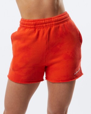 Pantaloni Scurti Dama Alphalete HCTS 3.5" Rosii | 346502-FUD