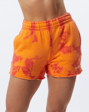 Pantaloni Scurti Dama Alphalete HCTS 3.5" Portocalii | 180735-POZ