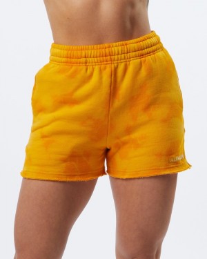 Pantaloni Scurti Dama Alphalete HCTS 3.5" Portocalii | 013945-NTM