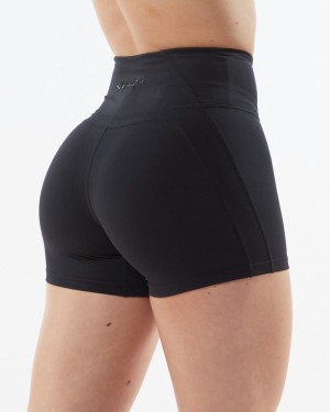 Pantaloni Scurti Dama Alphalete Pulse Surge 4" Negrii | 102849-IMN