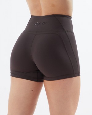 Pantaloni Scurti Dama Alphalete Pulse Surge 4" Gri | 286053-YKA