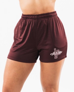 Pantaloni Scurti Dama Alphalete Signature Mesh 4" Visinii | 876391-WKF