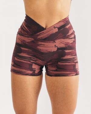 Pantaloni Scurti Dama Alphalete Surface Power 5" Visinii Camuflaj | 092356-RYZ