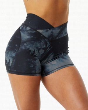 Pantaloni Scurti Dama Alphalete Surface Power 5" Negrii | 590732-SBD