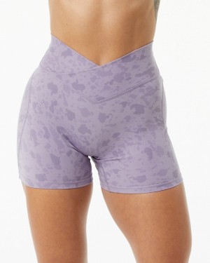 Pantaloni Scurti Dama Alphalete Surface Power 5" Violet | 432805-WTH