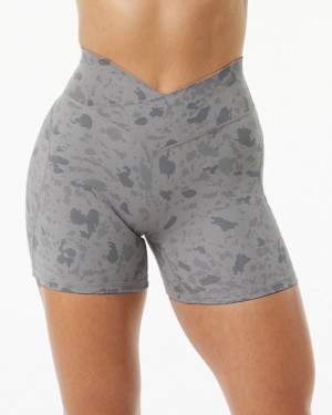 Pantaloni Scurti Dama Alphalete Surface Power 5" Gri | 079583-SNV