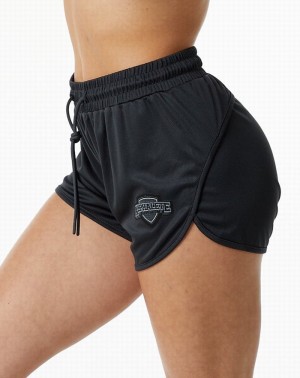 Pantaloni Scurti Dama Alphalete Varsity 3.25" Negrii | 132607-OYR