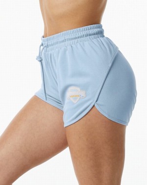 Pantaloni Scurti Dama Alphalete Varsity 3.25" Albastri Deschis | 960583-WCF