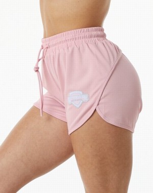 Pantaloni Scurti Dama Alphalete Varsity 3.25" Roz | 327548-SPE