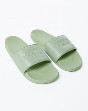 Slapi Barbati Alphalete Essential Core Verzi Deschis | 179504-GQZ
