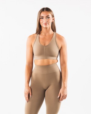 Sutiene Dama Alphalete Amplify Gri | 176258-YWQ