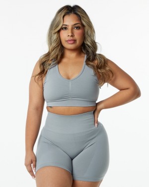 Sutiene Dama Alphalete Amplify Gri | 564239-BFP