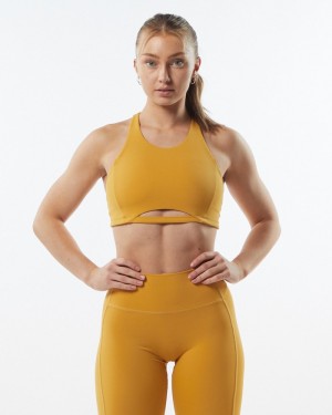Sutiene Dama Alphalete Pulse Surge Galbeni | 519064-FGW