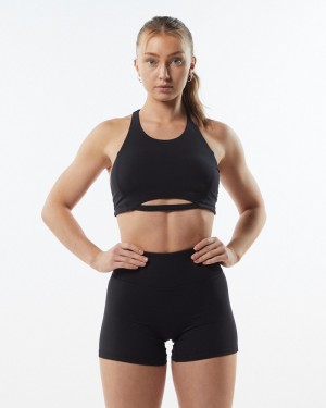 Sutiene Dama Alphalete Pulse Surge Negrii | 524176-GZW