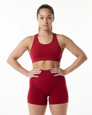 Sutiene Dama Alphalete Revival Rosii Inchis | 083219-PFZ