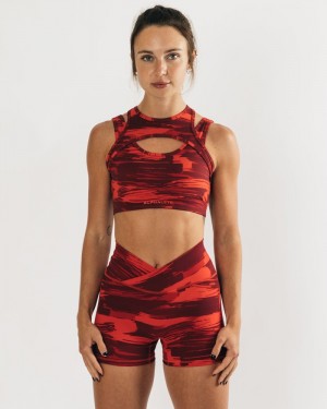 Sutiene Dama Alphalete Surface Keyhole Camuflaj | 278401-OFQ
